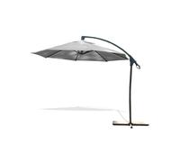 Parasol avec pied excentré en acier et toilee