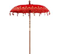 Parasol balinais rouge 185 x 185 x 260 cm