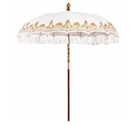 vidaXL Parasol balinais crème 215 x 215 x 260 cm