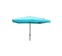 Concept Usine Parasol Palerme droit carré 2,95 x 2,95 m bleu aluminium