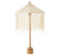 Parasol bois crème h.84cm
