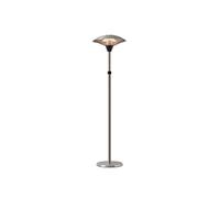 FAVEX - Parasol chauffant électrique Milan Rétractable - Extérieur - 3 Puissances de Chauffe - Économique - Résistant - 58,5 x 58,5 x170/ 205 cm