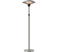 FAVEX - Parasol chauffant électrique Milan Rétractable - Extérieur - 3 Puissances de Chauffe - Économique - Résistant - 58,5 x 58,5 x170/ 205 cm