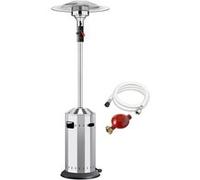 Parasol chauffant gaz Cosy Elegance Inox - FAVEX - Extérieur - Prêt à l'emploi Livré avec tuyau et détendeur - Jusqu'à 12m²