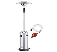 Parasol chauffant gaz Cosy Elegance Inox - FAVEX - Extérieur - Prêt à l'emploi Livré avec tuyau et détendeur - Jusqu'à 12m²