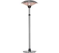 Parasol chauffant infrarouge à quartz 3000 W max. - hauteur réglable Ø 58,5 x 160-200H cm - chauffage radiant sur pied - puissance réglable G