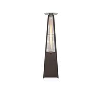 Parasol chauffant pyramide Saturne marron Garden Point