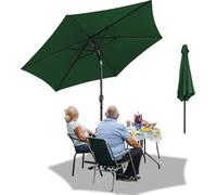 Parasol Clanmacy 2,7 m vert Parasol de balcon, parasol à pied déporté, parasol de jardin, parasol de marché, parasol de terrasse avec housse de protection Protection solaire UV30+
