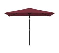 vidaXL Parasol d'extérieur 44503 – mât métallique 300x200 cm rouge bordeaux