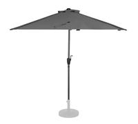 VONROC Parasol déporté Magione - Premium 270x135cm - Parasol de Balcon - Demi-Rond - Installation Facile - Protection UPF 50+ - Housse Incluse