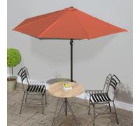 Parasol de balcon vidaXL demi-rond 300x155 cm