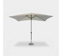 Parasol de jardin 2x3m en polyester blanc Poly