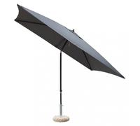 Parasol de jardin 3 x 2 m avec mât télescopique en aluminium et toile inclinable latéralement Grei