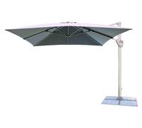 Parasol de jardin 3 x 3 m avec armature en aluminium et toile en polyester Gru