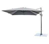 Parasol de jardin 3 x 3 m avec toile en polyester et mât latéral en aluminium Ercules