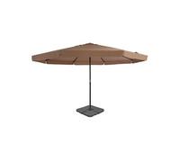 Parasol avec base portable Taupe vidaXL vidaXL