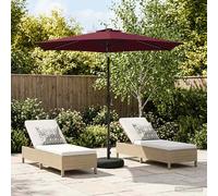 Parasol de jardin vidaXL avec lumières LED et socle, 270 x 270 cm