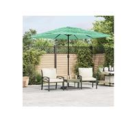 Parasol de jardin avec mât en bois vert 248x248x248 cm, parasol, parasol d'extérieur, parasol de patio, parapluie, 4005091