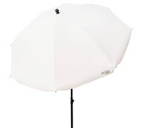 Parasol de jardin, avec protection UV30, Ø240 cm, beige, mât 28-32 mm, mât flexible, hauteur réglable, Grands parasols, Aktive Jardin