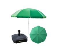 Parasol de jardin - BOTLE - 220x220 cm - Toile polyester anti-UV - Mât acier thermolaqué - Pied remplissable 10L