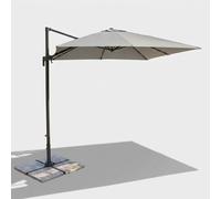 Parasol de jardin déporté en aluminium Newton 3 x 3