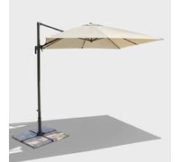 Parasol de jardin déporté en aluminium Newton 3 x 3