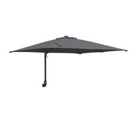 Parasol De Jardin Déporté Inclinable 248,5 X 247,5 X 160 Cm Avec Éclairage Led Chic En Polyester Anthracite Helloshop26 02_0058652 Multicolore