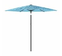 Parasol De Jardin Design Carré Avec Protection Solaire 268 X 268 X 226 Cm En Polyester Bleu Helloshop26 02_0056397 Multicolore