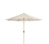 Parasol de jardin - Doppler - Alu Wood Ultra - Parasol de balcon avec manivelle Parasol droit - Protection UV 80+ - écru - Ø 350cm