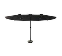 Parasol double 2,7x4,6m LINAI noir