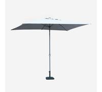 Parasol de jardin droit rectangulaire 3x2 en aluminium bar hôtel Eden