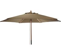 Parasol de jardin en bois, Ø 250 cm, brun