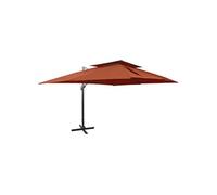 vidaXL Parasol ampli avec aération Terrakotta-Rouge 400x300 cm