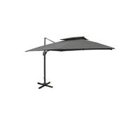 vidaXL Parasol ampli avec aération 300x300 cm Anthracite