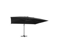 Parasol de Jardin en Porte-à-faux avec Lumières LED et Mât en Aluminium, Pare-soleil de Patio, Abri de Soleil 47008