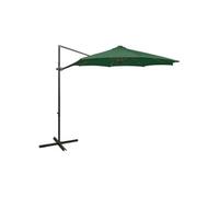 vidaXL Parapluie avec éclairage LED 300 cm vert