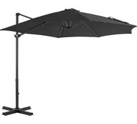 Parasol de jardin en porte-à-faux et poteau en aluminium