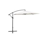 vidaXL Parapluie 3 m blanc sable