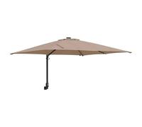 Parasol De Jardin Inclinable Moderne 248,5 X 247,5 X 160 Cm Avec Éclairage Led En Polyester Taupe Helloshop26 02_0058653 Multicolore