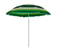 Parasol de jardin Master Grill&Party, parapluie, diamètre 180 cm, rayures blanches et vertes, JKB03