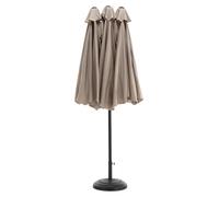 Parasol de jardin - Parasol pour terrasse - Parasol pour balcon - Parasol flottant - Imperméable - Largeur : 450 cm - 12 baleines en acier