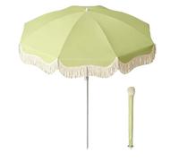 Parasol De Jardin Portable, Parasol D'extérieur À Pampilles, Coupe-Vent, Imperméable, 1,8 M/6 Pieds, for Plage, Patio, Jardin, Bord De Piscine, Arrière-Cour(Fruit Green)