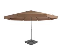 Parasol de jardin taupe - 5 m