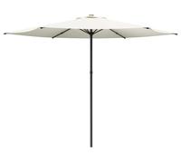 Parasol de jardin vidaXL 300 x 300 cm, polyester, carré, couleur crème