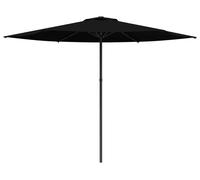 Parasol de jardin vidaXL 300 x 300 cm, polyester, carré, noir