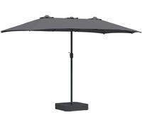 Parasol de jardin vidaXL, anthracite, 385 x 209 x 244 cm
