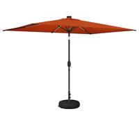 Parasol de jardin vidaXL avec lumières LED, 200 x 300 cm, polyester