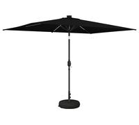 Parasol de jardin vidaXL avec lumières LED et socle, 200 x 300 cm