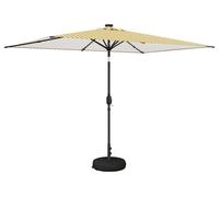 Parasol de jardin vidaXL avec lumières LED et socle, 200 x 300 cm