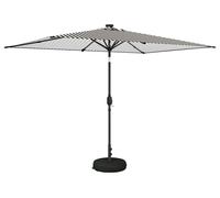 Parasol de jardin vidaXL avec lumières LED et socle, 200 x 300 cm